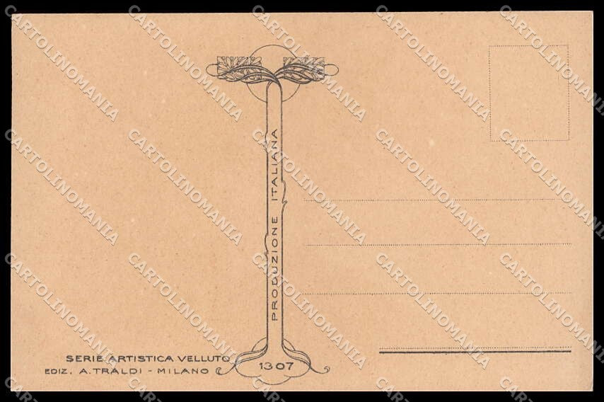 Illustratori Artist Signed Glamour Fashion Lady Velvet serie 1307 pc ZG6001 – retro