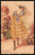 Illustratori Artist Signed Mauzan Glamour Girl serie 247-4 pc ZG6016 – fronte