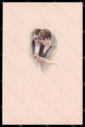 Illustratori Artist Signed Corbella Romantic Couple Lady serie 162M-1 pc ZG6030 – fronte