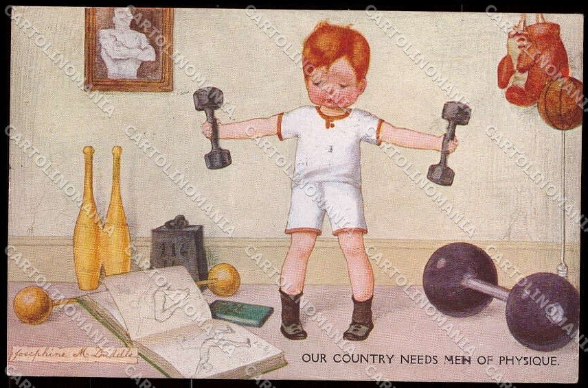 Artist Signed Josephine M. Duddle Boxing Sport Boy serie 416 pc ZG6058 – fronte