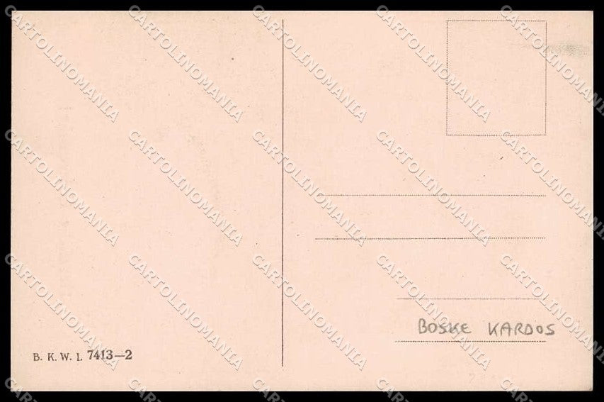 Artist Signed Boske Kardos Angel Easter Bird BKWI serie 7413-2 pc ZG6059 – retro