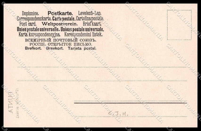 Illustratori Artist Signed C. J. H. Fashion Lady Man Art Nouveau pc ZG6065 – retro