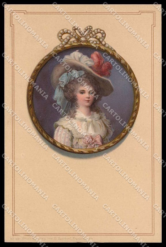 Illustratori Artist Signed Glamour Fashion Lady Dondorf serie 123 pc ZG6072 – fronte