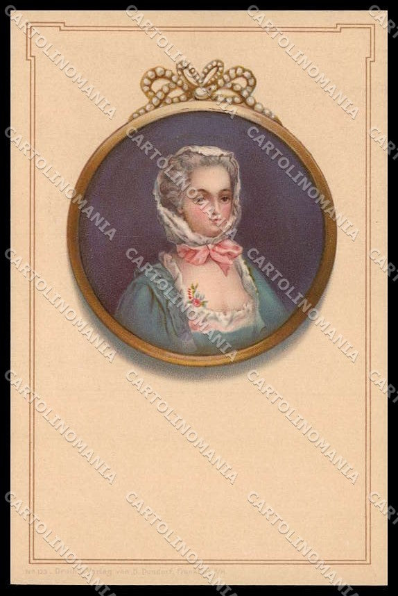 Illustratori Artist Signed Glamour Fashion Lady Dondorf serie 123 pc ZG6073 – fronte