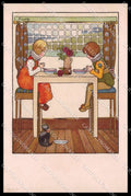 Artist Signed M. Sowerby Children Dondorf serie 154 ABRADED TEARED pc ZG6113 – fronte