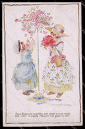 Illustratori Artist Signed M. Sowerby Children Happy Days WRINKLES pc ZG6119 – fronte