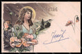 Illustratori Artist Signed H. Frundt Lady Art Nouveau Montag pc ZG6136 – fronte