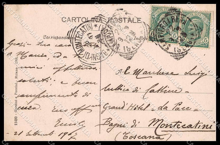 Genova Sampierdarena Salita Stazione Via Umberto I cartolina ZG6141 – retro