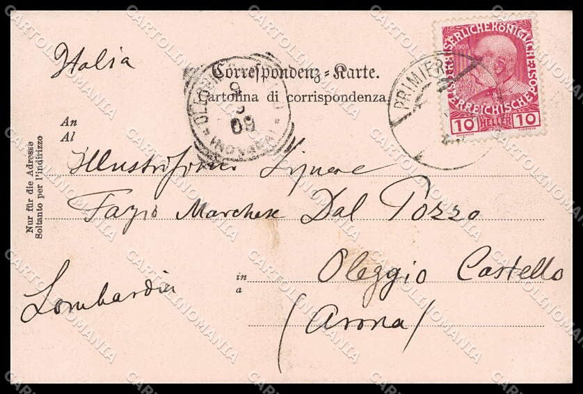 Trento Primiero San Martino di Castrozza Fiera PIEGHINA cartolina ZG6146 – retro