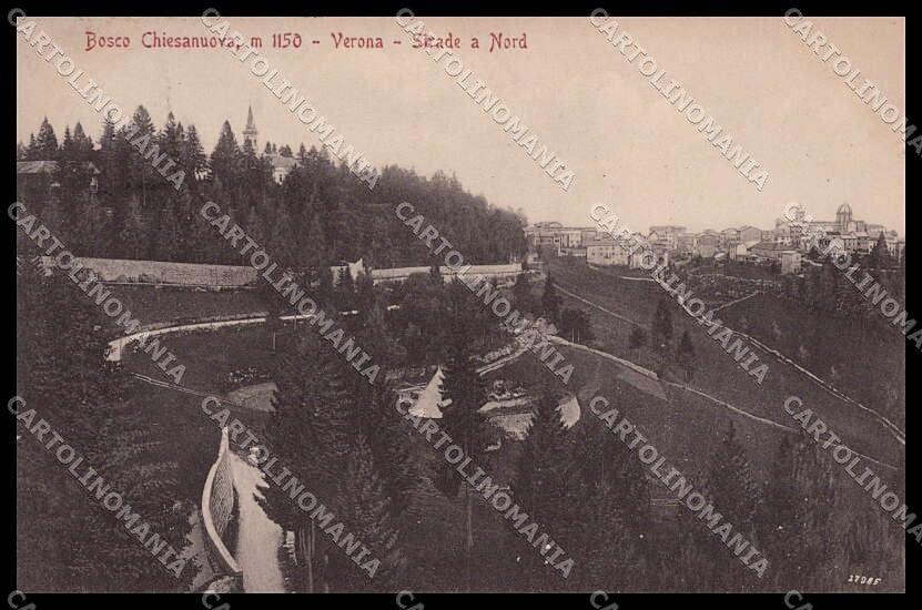 Verona Bosco Chiesanuova Strade a Nord STRAPPINO cartolina ZG6165 – fronte