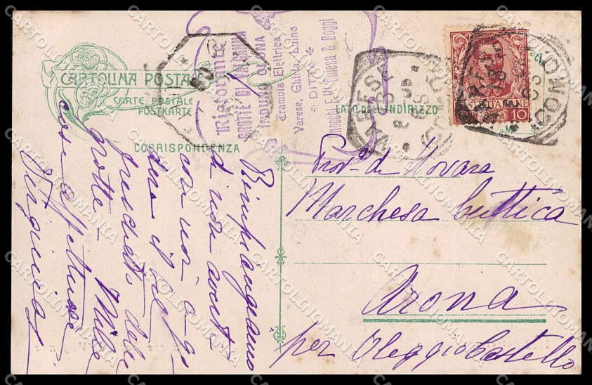 Varese Valganna Le Grotte cartolina ZG6184 – retro
