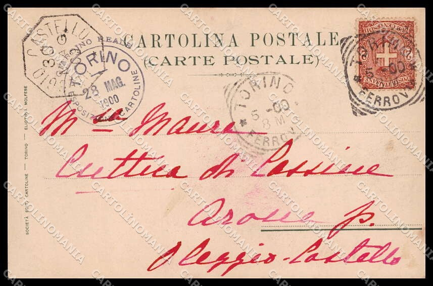 Torino Giardini Reali Festa Beneficenza Art Nouveau cartolina ZG6186 – retro
