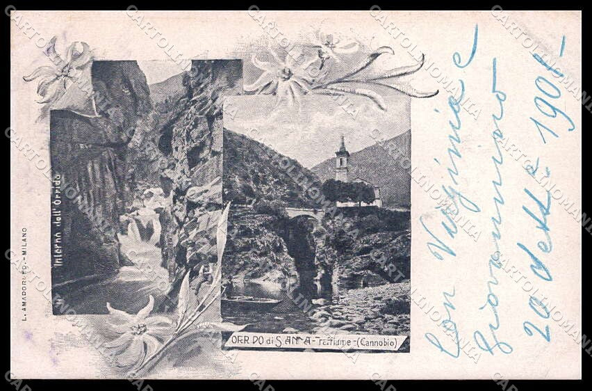 Verbania Cannobio Traffiume Orrido S. Anna cartolina ZG6190 – fronte