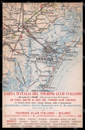 Venezia città Mappa Touring Club TCI Mestre Lido cartolina ZG6193 – fronte