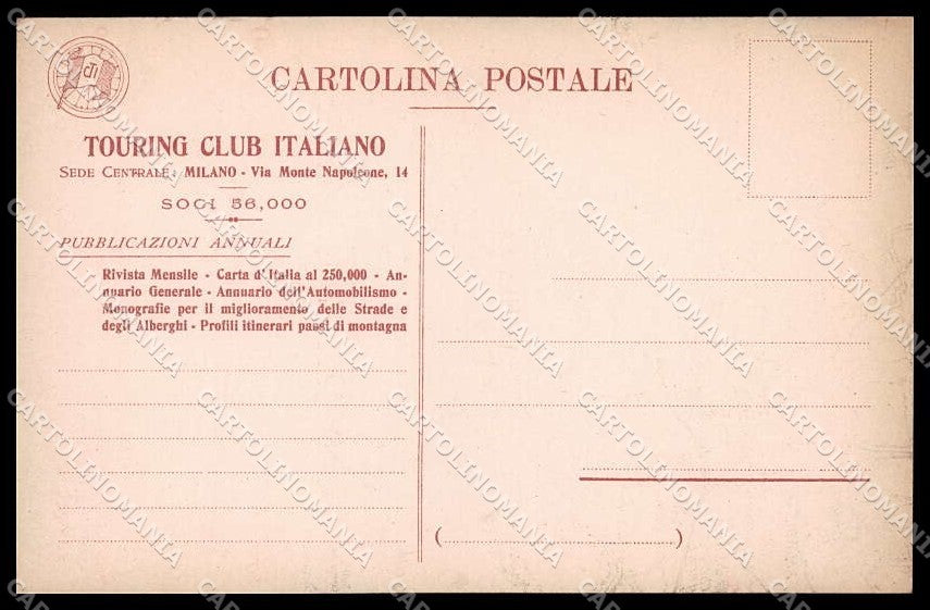 Venezia città Mappa Touring Club TCI Mestre Lido cartolina ZG6193 – retro