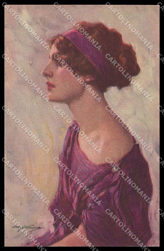 Illustratori Artist Signed Beltrame Glamour Lady serie 998-3 cartolina ZG6194 – fronte
