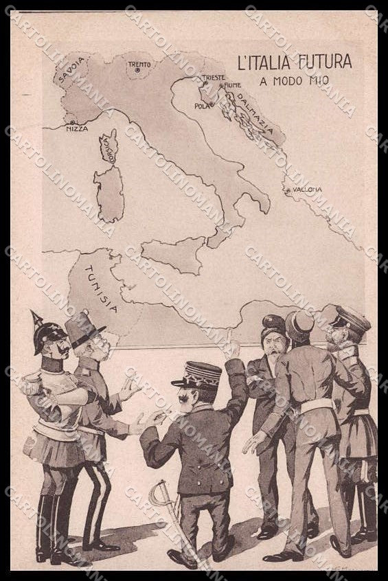 WW1 WWI Propaganda Meschini Anti Kaiser Franz Joseph Wilhelm II cartolina ZG6201 – fronte