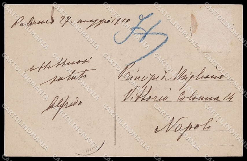 Palermo A. Ugo La Sicilia Bronzo Alterocca 3330 foto cartolina ZG6203 – retro