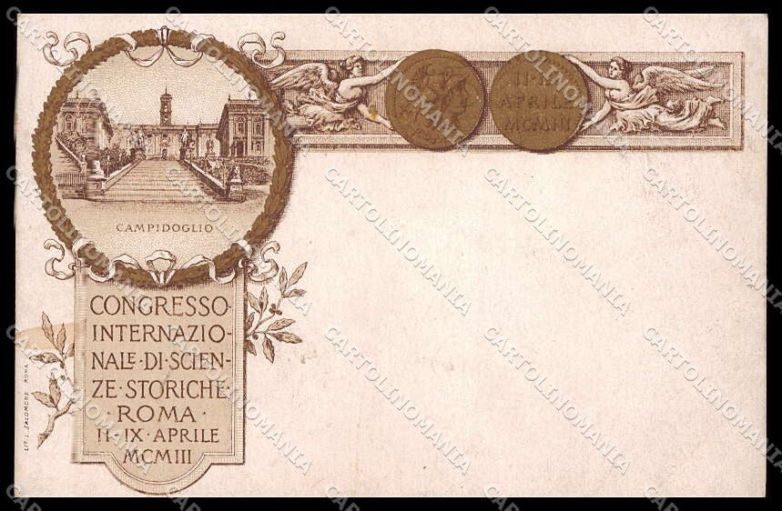 Roma città Congresso Scienze Storiche Campidoglio cartolina ZG6207 – fronte