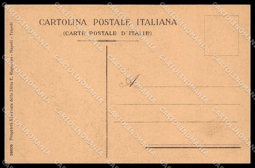 Fascismo Libia Tripolitania Cirenaica Tipi Arabi Ragozino 29606 cartolina ZG6208 – retro