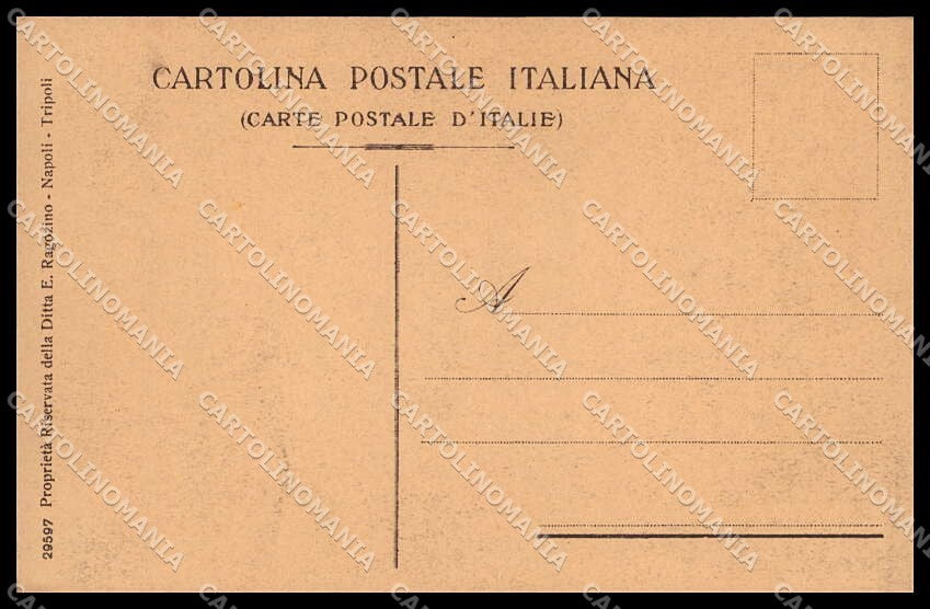 Libia Tripolitania Cirenaica Tipi Arabi Mercato Ragozino 29597 cartolina ZG6211 – retro