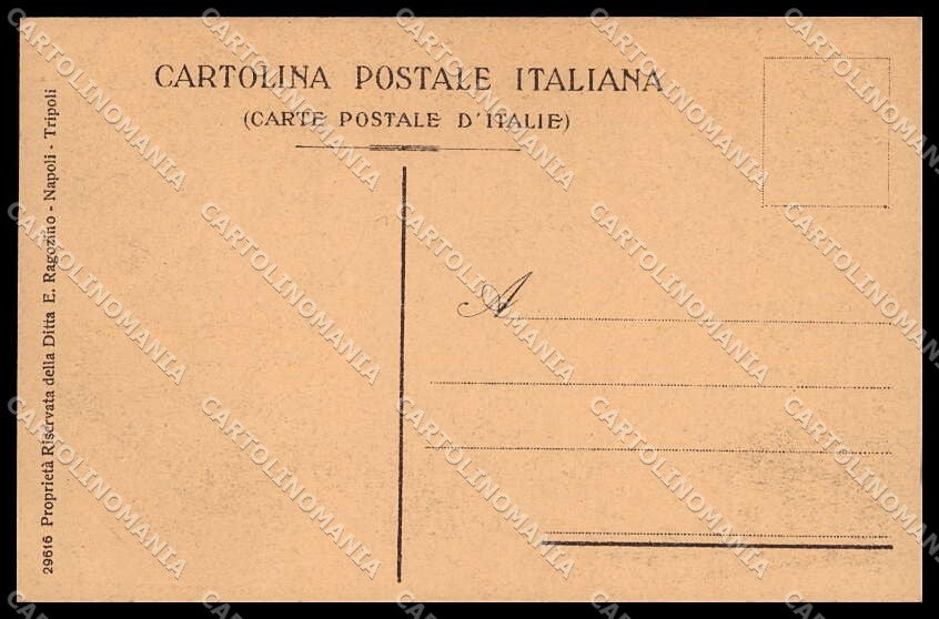 Fascismo Libia Tripolitania Cirenaica Tipi Arabi Ragozino 29616 cartolina ZG6212 – retro