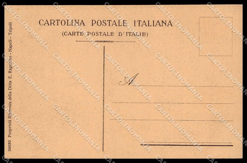 Libia Tripolitania Cirenaica Tipi Arabi Ragozino 29630 PIEGA cartolina ZG6213 – retro