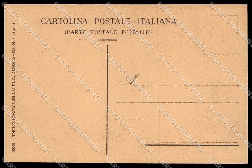 Fascismo Libia Tripolitania Cirenaica Tipi Arabi Ragozino 29601 cartolina ZG6217 – retro