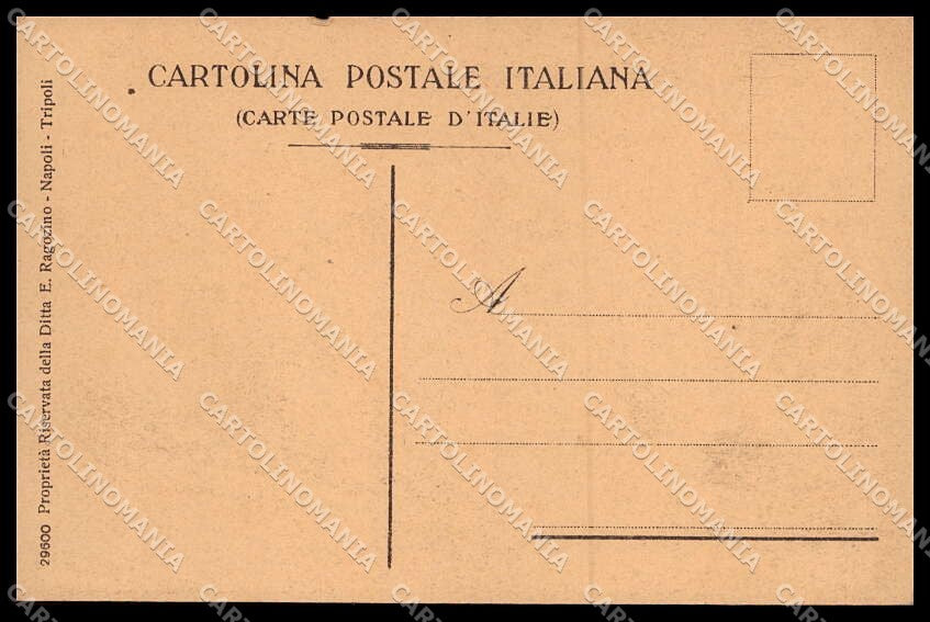 Fascismo Libia Tripolitania Cirenaica Tipi Arabi Ragozino 29600 cartolina ZG6218 – retro