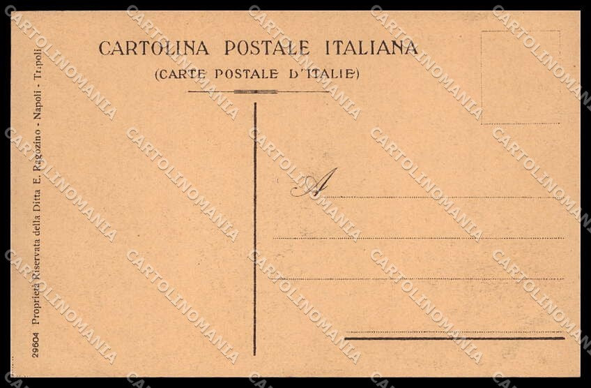 Fascismo Libia Tripolitania Cirenaica Tipi Arabi Ragozino 29604 cartolina ZG6219 – retro