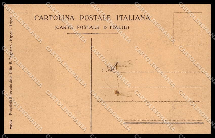 Fascismo Libia Tripolitania Cirenaica Tipi Arabi Ragozino 29637 cartolina ZG6220 – retro