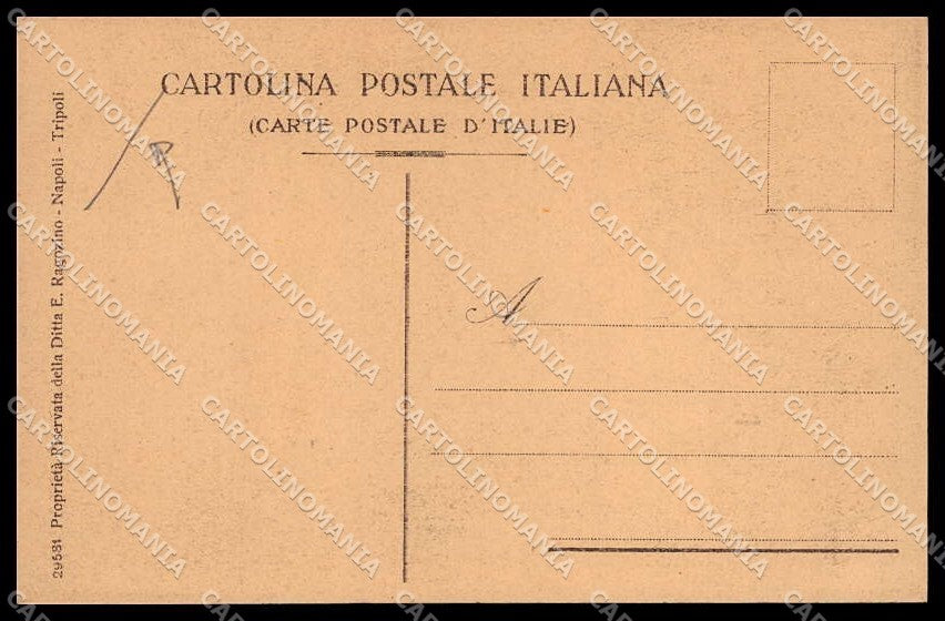 Libia Tripolitania Cirenaica Tipi Arabi Ragozino 29581 PIEGA cartolina ZG6222 – retro