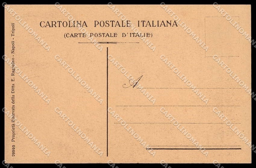 Fascismo Libia Tripolitania Cirenaica Tipi Arabi Ragozino 29593 cartolina ZG6223 – retro