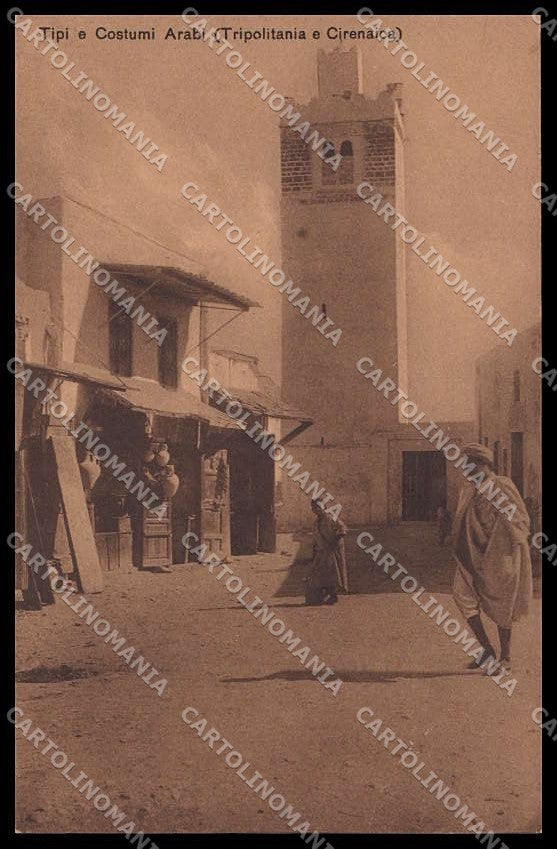Fascismo Libia Tripolitania Cirenaica Tipi Arabi Ragozino 29592 cartolina ZG6224 – fronte
