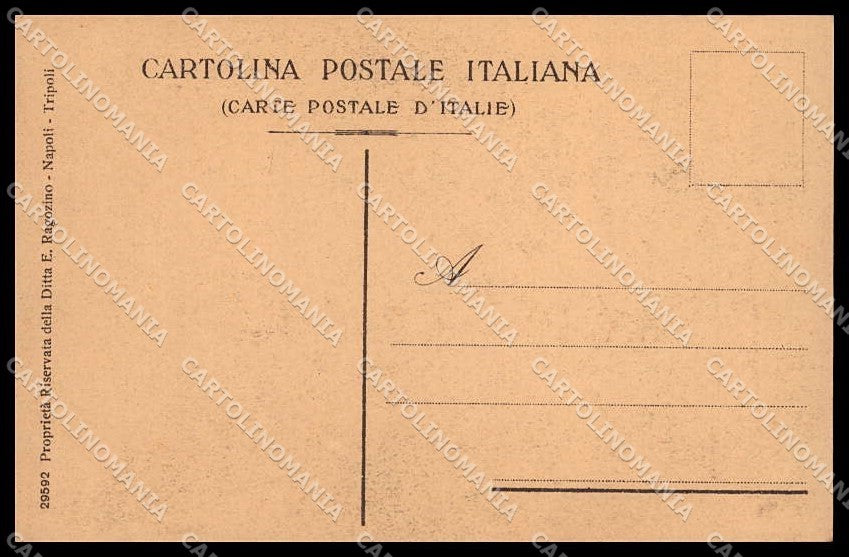 Fascismo Libia Tripolitania Cirenaica Tipi Arabi Ragozino 29592 cartolina ZG6224 – retro
