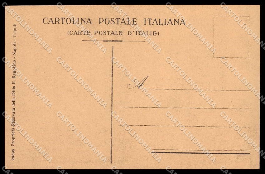 Fascismo Libia Tripolitania Cirenaica Tipi Arabi Ragozino 29595 cartolina ZG6225 – retro