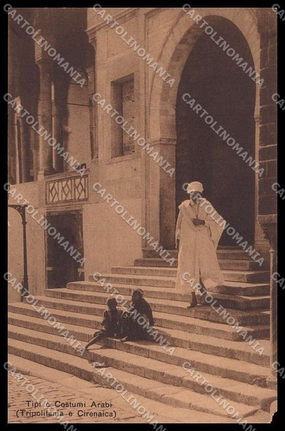 Fascismo Libia Tripolitania Cirenaica Tipi Arabi Ragozino 29586 ABRASA pc ZG6226 – fronte