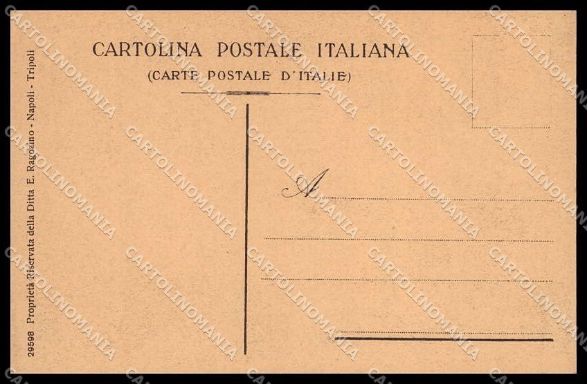 Fascismo Libia Tripolitania Cirenaica Tipi Arabi Ragozino 29598 cartolina ZG6228 – retro
