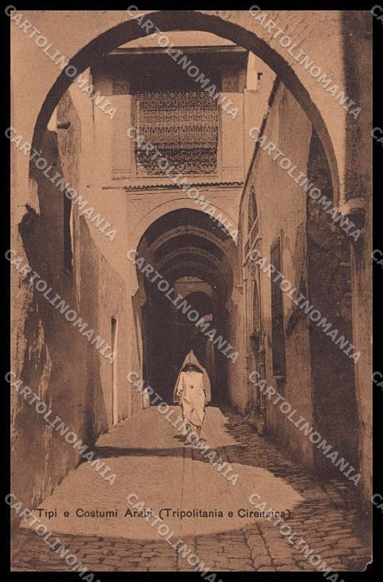 Fascismo Libia Tripolitania Cirenaica Tipi Arabi Ragozino 29614 ABRASA pc ZG6229 – fronte