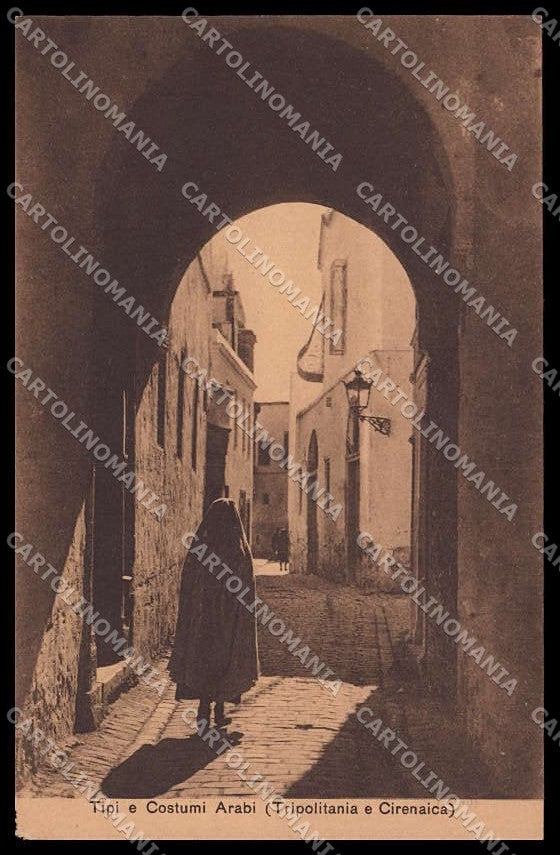 Fascismo Libia Tripolitania Cirenaica Tipi Arabi Ragozino 29579 ABRASA pc ZG6230 – fronte