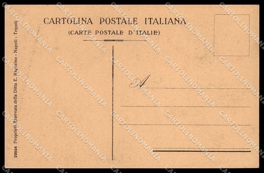 Libia Tripolitania Cirenaica Tipi Arabi Ragozino 29594 PIEGHINA pc ZG6231 – retro