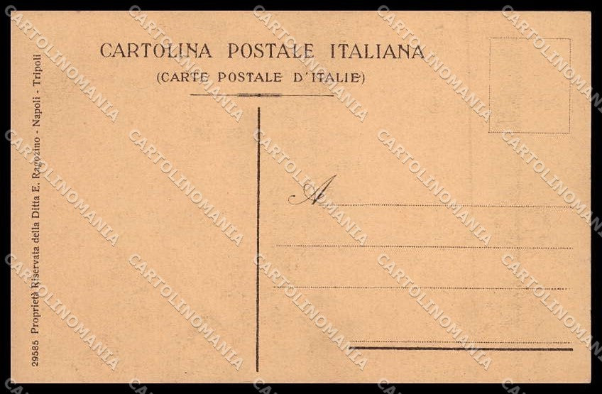 Fascismo Libia Tripolitania Cirenaica Tipi Arabi Ragozino 29585 cartolina ZG6233 – retro