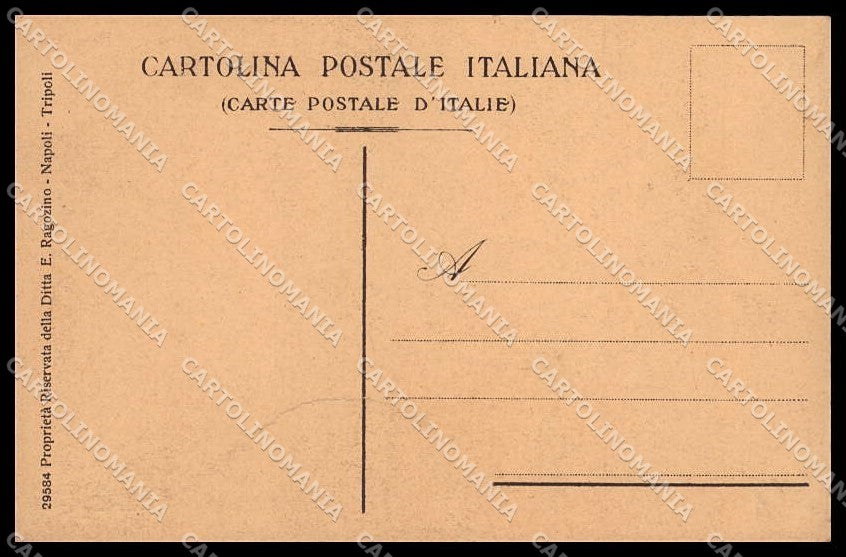 Fascismo Libia Tripolitania Cirenaica Tipi Arabi Ragozino 29584 cartolina ZG6235 – retro