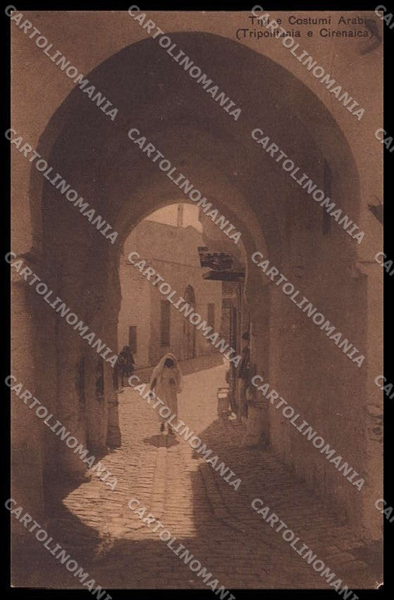 Fascismo Libia Tripolitania Cirenaica Tipi Arabi Ragozino 29582 ABRASA pc ZG6236 – fronte