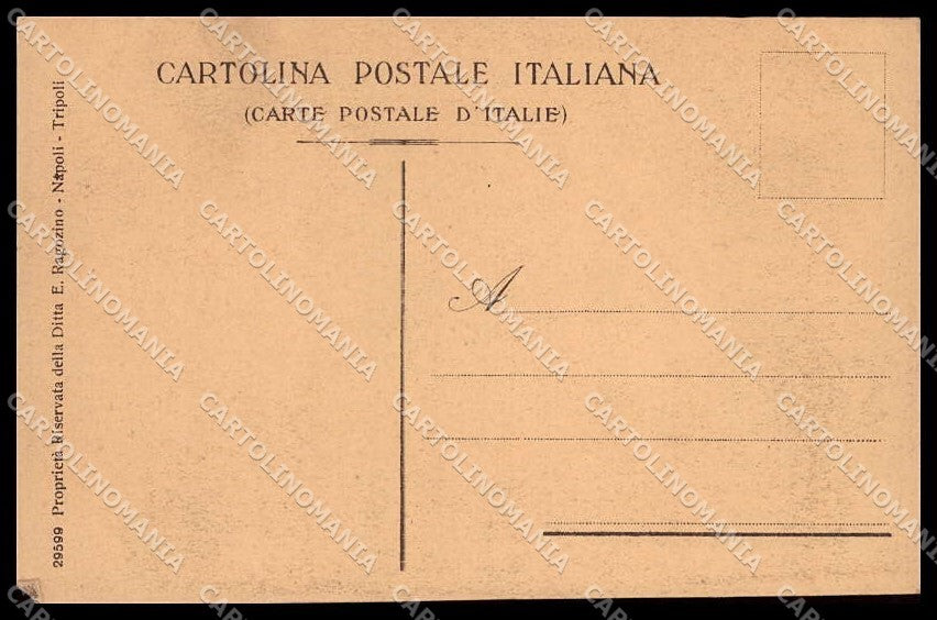 Fascismo Libia Tripolitania Cirenaica Tipi Arabi Ragozino 29599 cartolina ZG6237 – retro