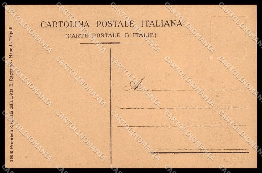 Fascismo Libia Tripolitania Cirenaica Tipi Arabi Ragozino 29619 cartolina ZG6238 – retro