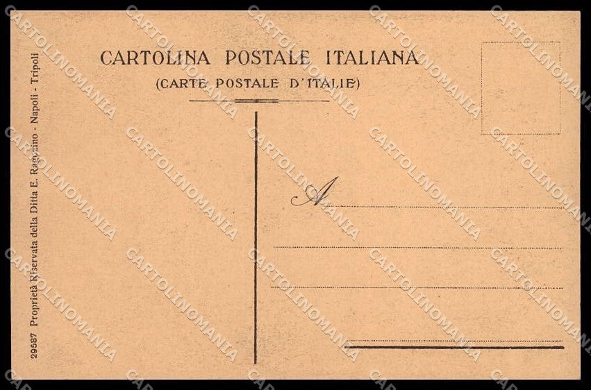Libia Tripolitania Cirenaica Tipi Arabi Ragozino 29587 PIEGHINA cartolina ZG6239 – retro