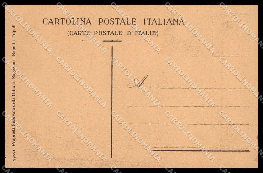 Libia Tripolitania Cirenaica Tipi Arabi Ragozino PIEGHE ABRASA cartolina ZG6240 – retro