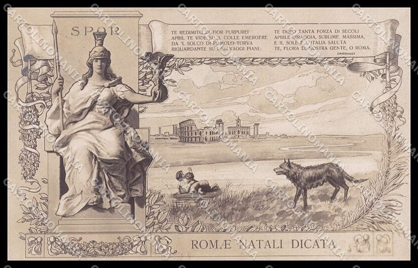 Patriottiche Roma Carducci Alterocca Foto cartolina ZG6249 – fronte