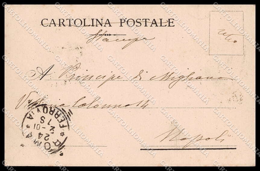 Roma I XII Cesari II Augusto Stoppani Milano cartolina ZG6253 – retro